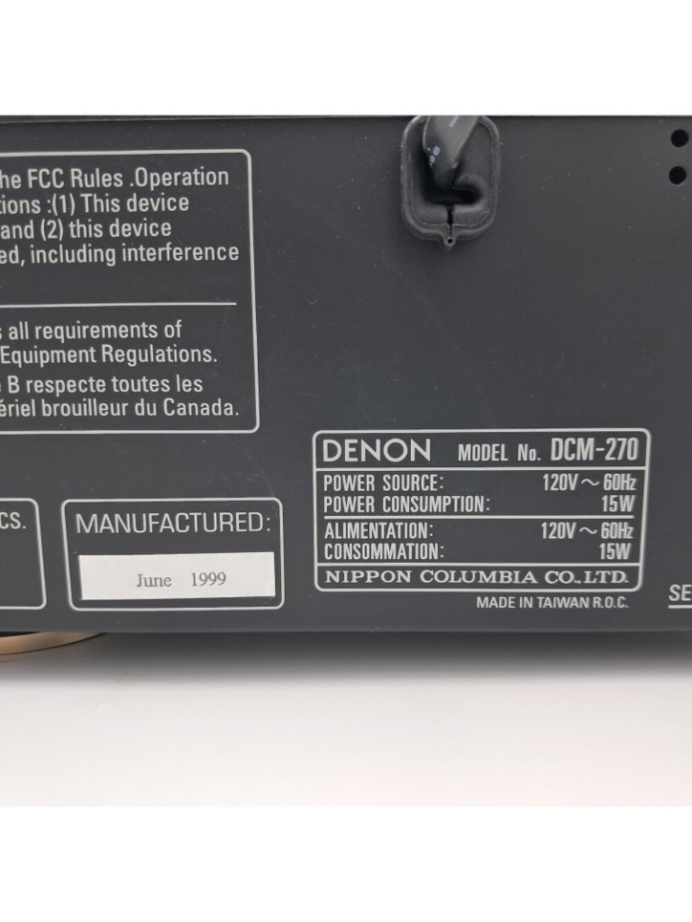 Denon DCM-270 5 CD Auto Changer Player - Carousel Player - Fully Tested - Picture 8 of 16
